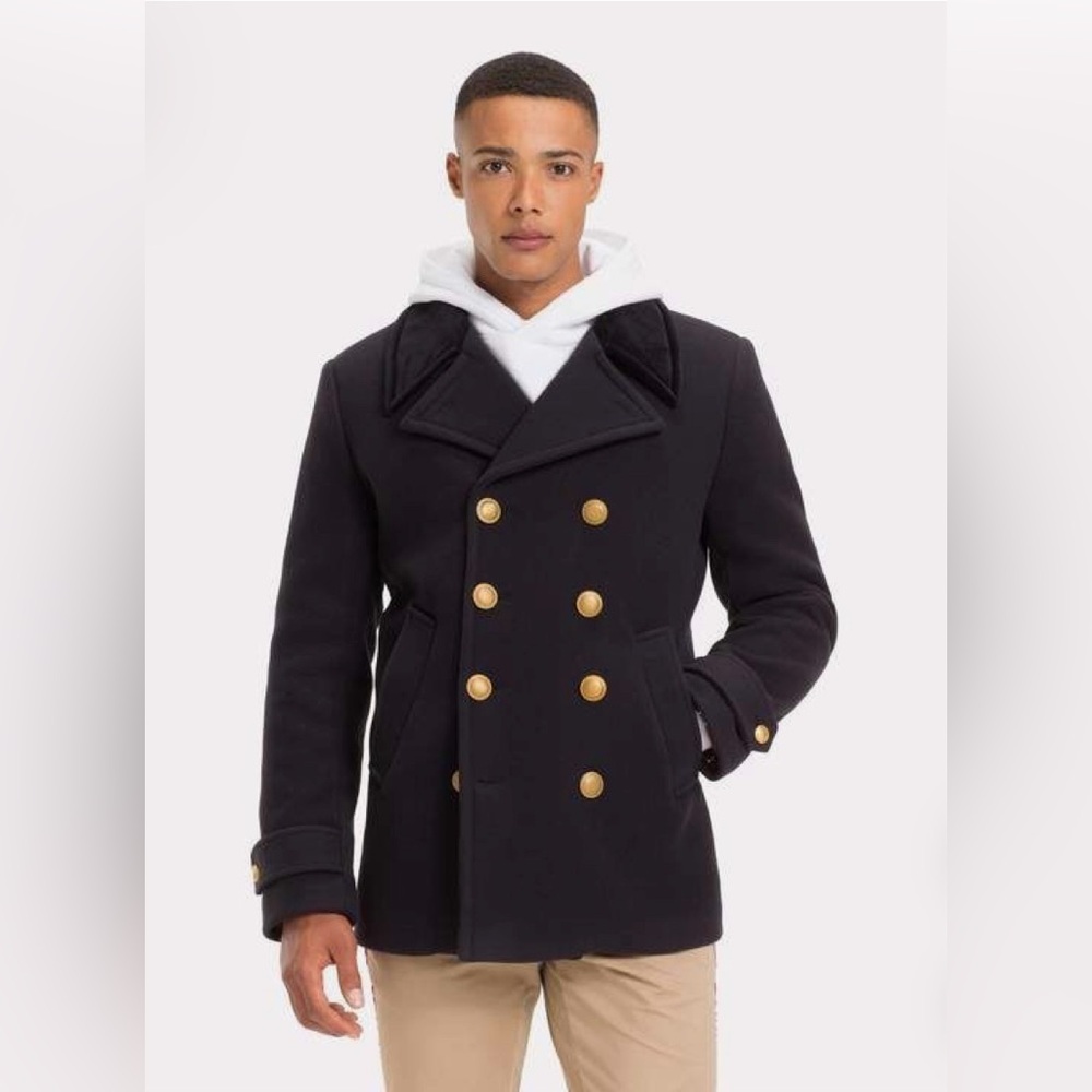 Tommy Hilfiger men’s XS black pea coat